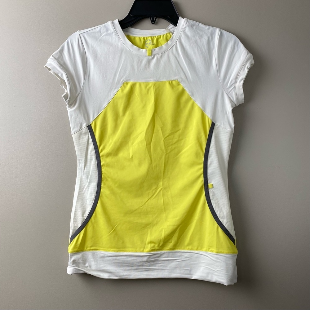 EP Sport White/Neon Short Sleeve Shirt.Size XS/TP